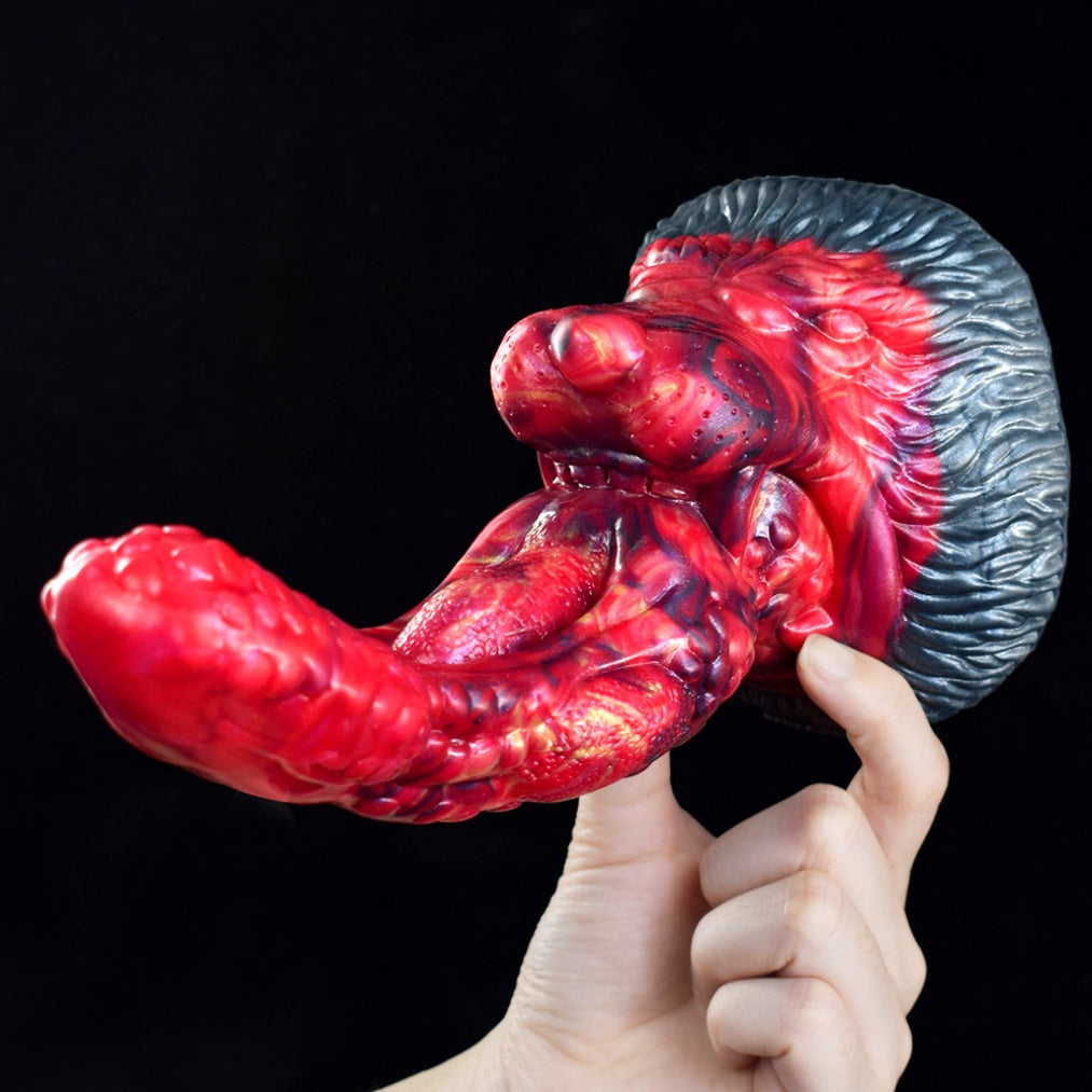 Dragon Tongue Fantasy Dildo – Silicone Monster Creature Big Suction Cup Women Masturbator