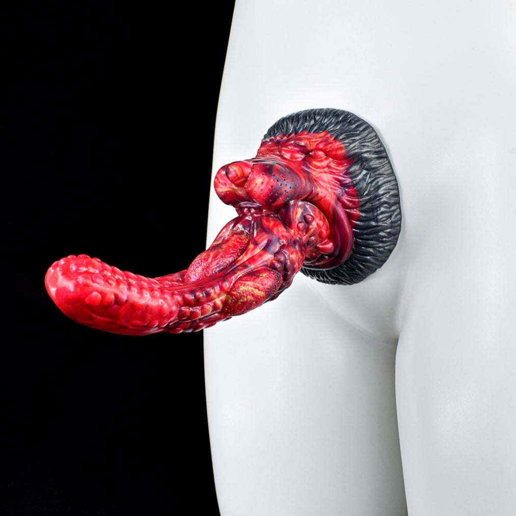 Dragon Tongue Fantasy Dildo – Silicone Monster Creature Big Suction Cup Women Masturbator