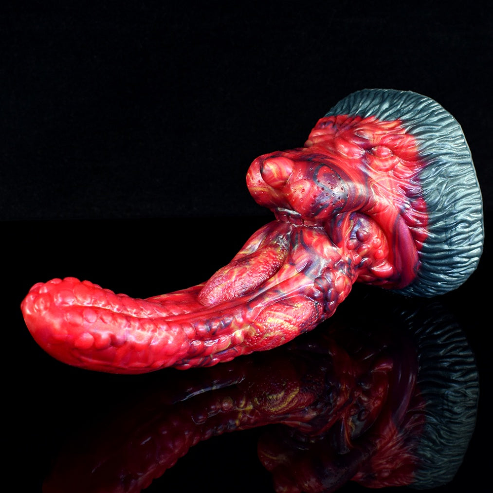 Dragon Tongue Fantasy Dildo – Silicone Monster Creature Big Suction Cup Women Masturbator