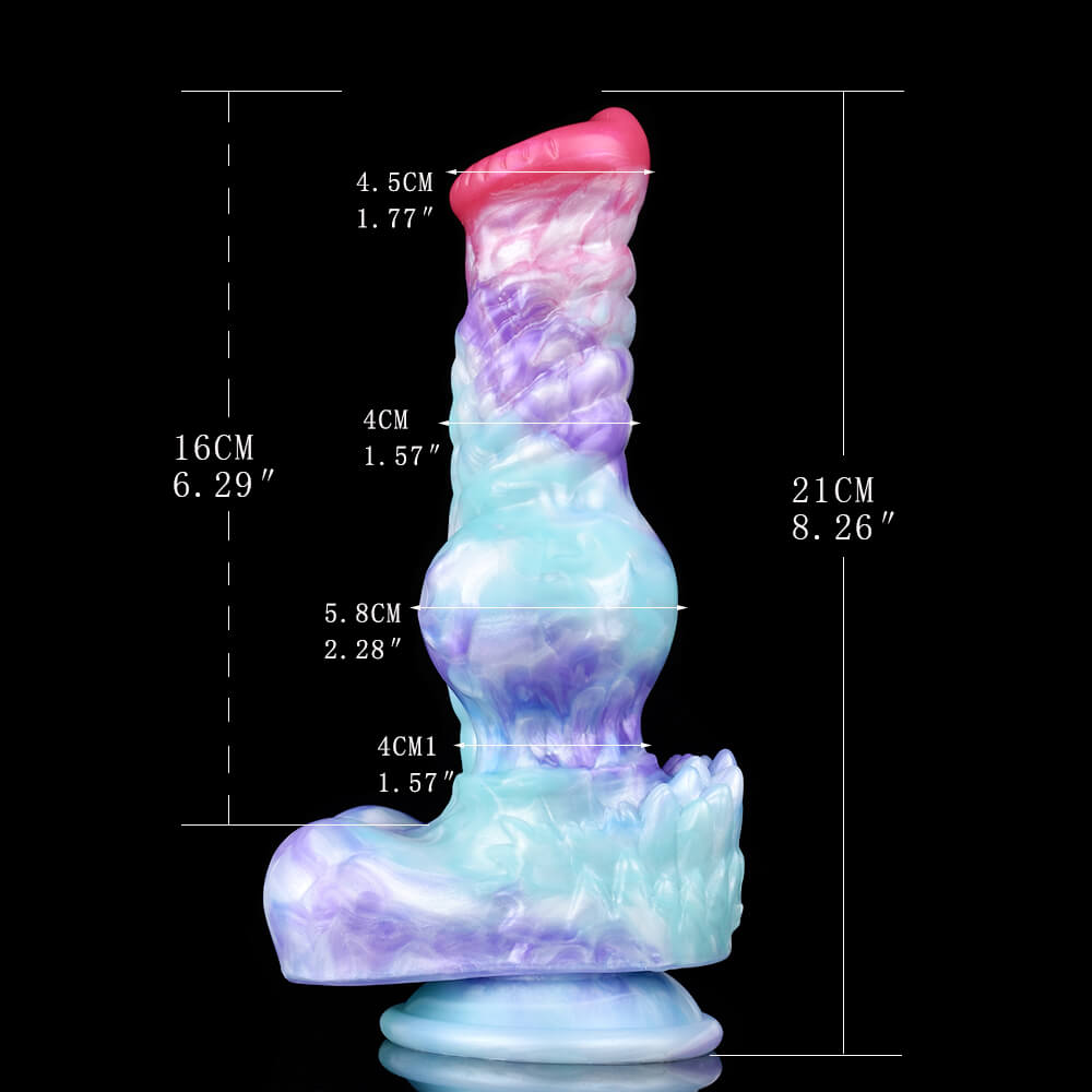 Frostfang 10 Inch Squirting Wolf Dildo with Knot - Tarisss Sex Toy Store