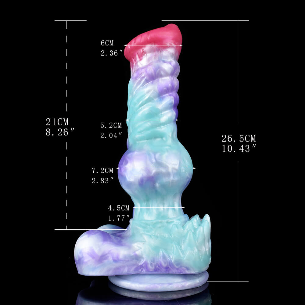 Frostfang 10 Inch Squirting Wolf Dildo with Knot - Tarisss Sex Toy Store
