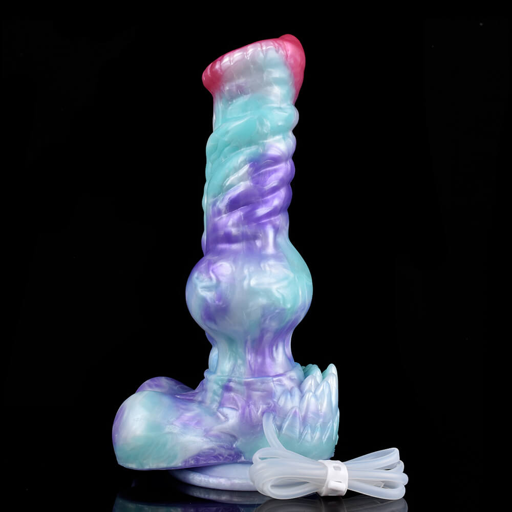 Frostfang 10 Inch Squirting Wolf Dildo with Knot - Tarisss Sex Toy Store