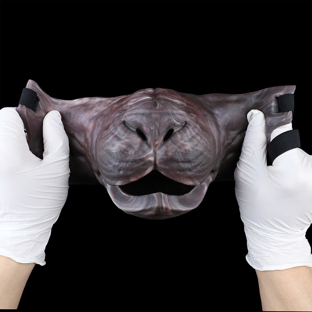 Enchanting Silicone Fox Masquerade Mask – Soft Bondage Hood for BDSM & Erotic Roleplay