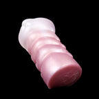Flower-Entry Pink Pearl Pocket Pussy – Spiral Grip Platinum Silicone Tight Stroker | Domlust