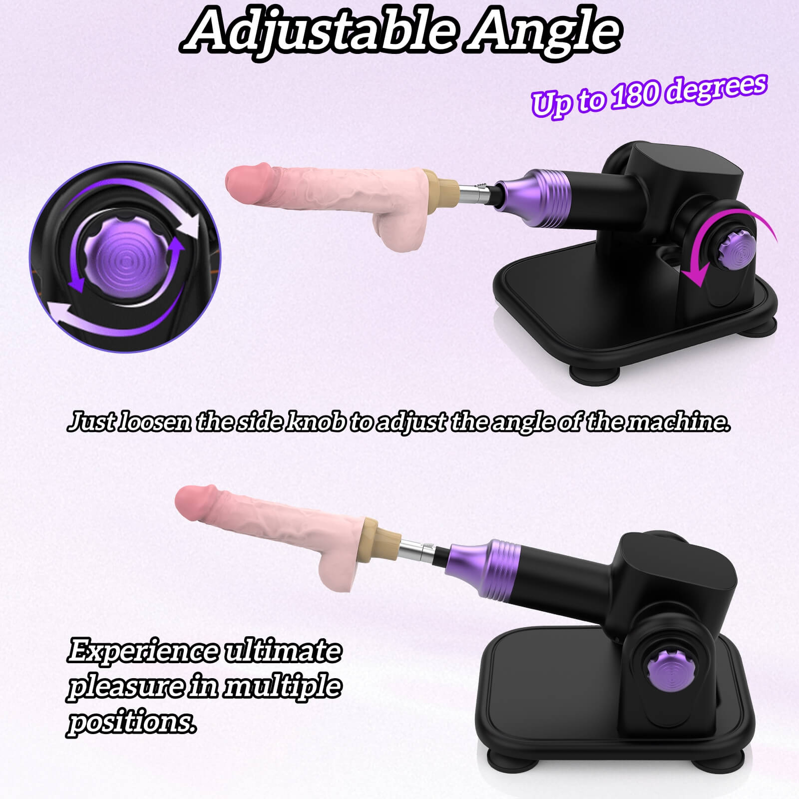 Fully Automatic Remote Control Telescopic Adjustable Angle Sex Machine With Dildo - Tarisss Sex Toy Store