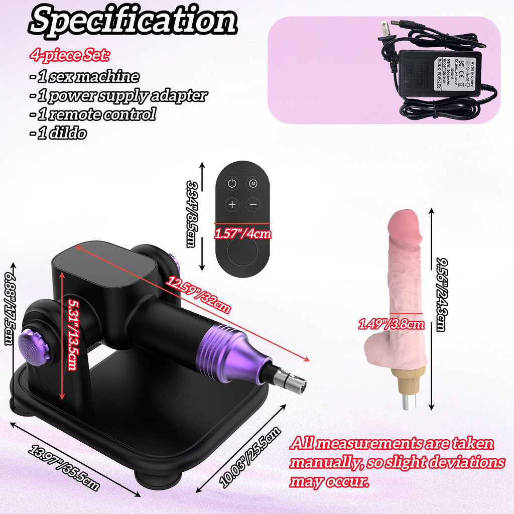 Fully Automatic Remote Control Telescopic Adjustable Angle Sex Machine With Dildo - Tarisss Sex Toy Store