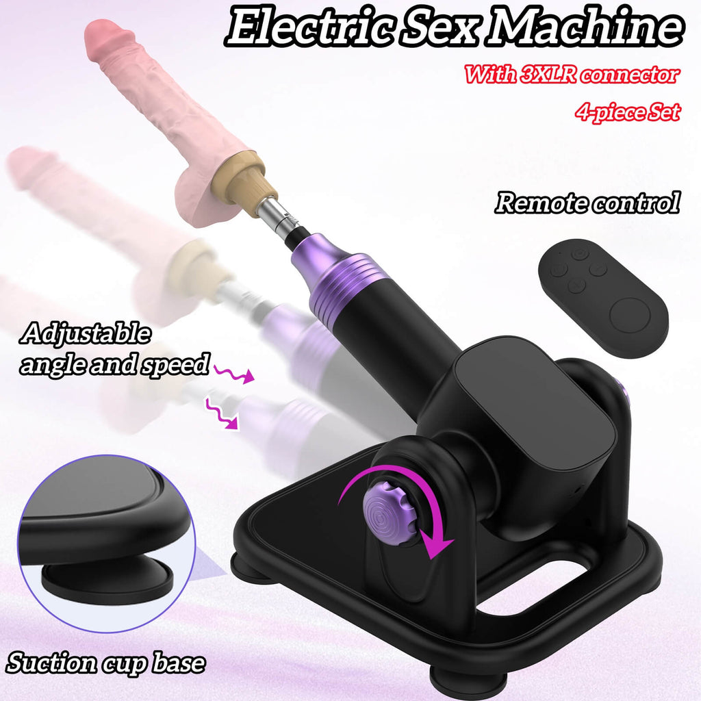 Fully Automatic Remote Control Telescopic Adjustable Angle Sex Machine With Dildo - Tarisss Sex Toy Store