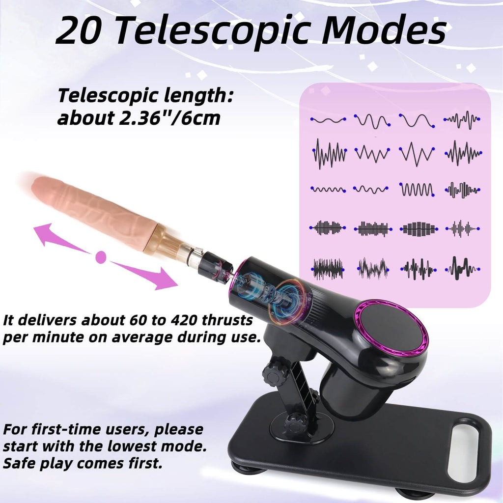 Fully Automatic Retractable Remote Control Dildo Machine - Tarisss Sex Toy Store