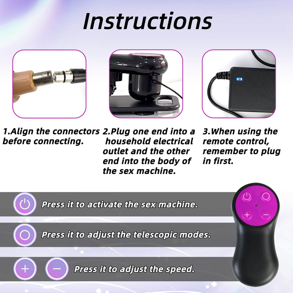 Fully Automatic Retractable Remote Control Dildo Machine - Tarisss Sex Toy Store