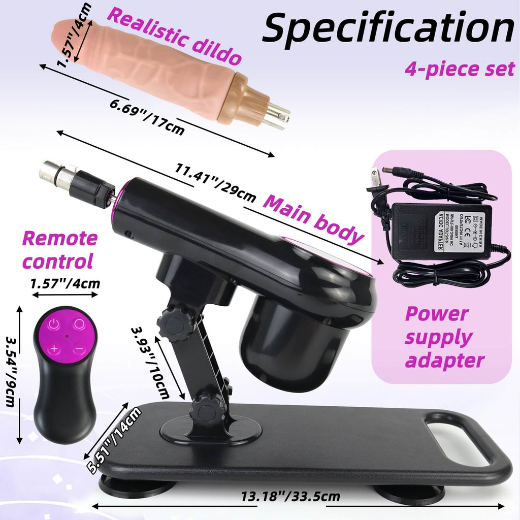 Fully Automatic Retractable Remote Control Dildo Machine - Tarisss Sex Toy Store