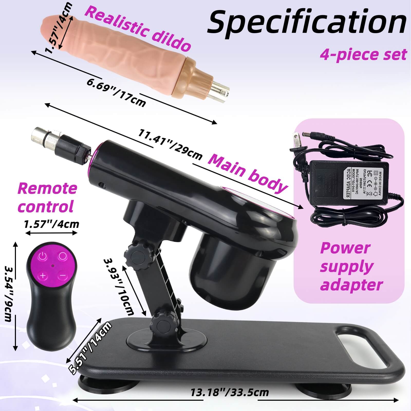 Fully Automatic Retractable Remote Control Dildo Machine - Tarisss Sex Toy Store