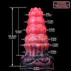 Tentacle Butt Plug Dildo – Blood-Iridescent Platinum Silicone Anal Fantasy Toy | Domlust