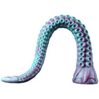Domlust Octopus Tentacle Dildo – Platinum Silicone Deep-Sea Fantasy Anal Butt Plug 3 Sizes Pink Cyan Fetish Sex Toy