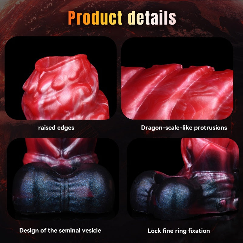 Spiral Silicone Fantasy Vibrating Penis Sleeve - Male Cock Extension Sheaht Sex Toys