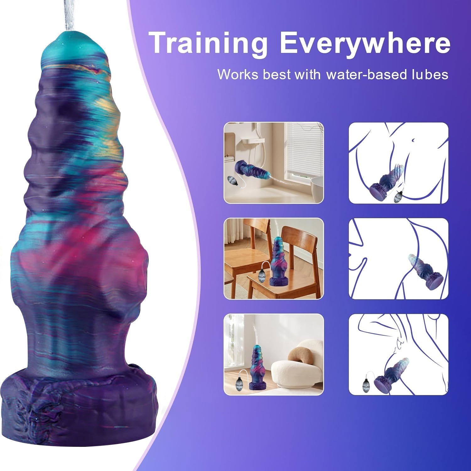 Galaxy 3D Sculpted Silicone Massager – Ergonomic Design - Tarisss Sex Toy Store