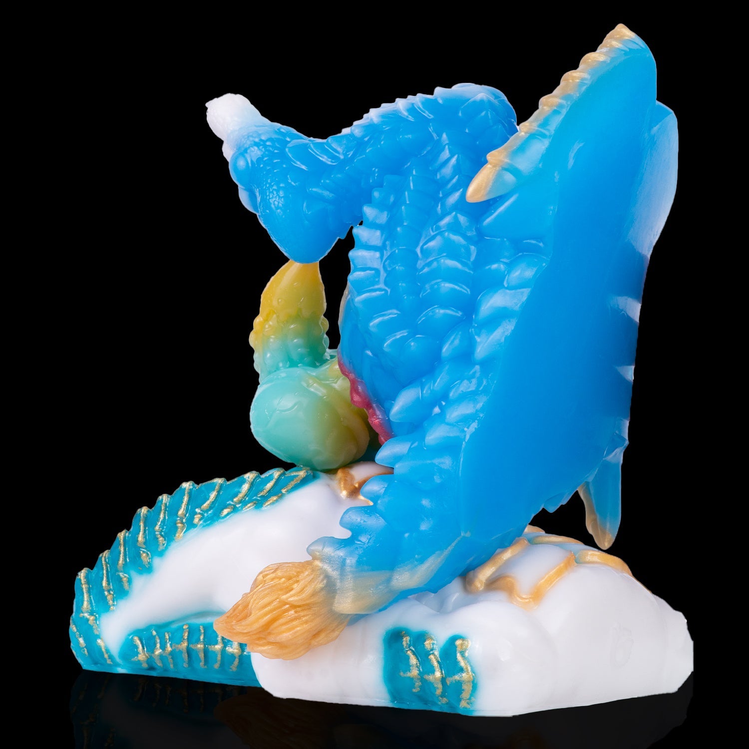Dragon Rider Fantasy Dildo – Dual Penetration Monster Dildo with Dragon Scale Texture