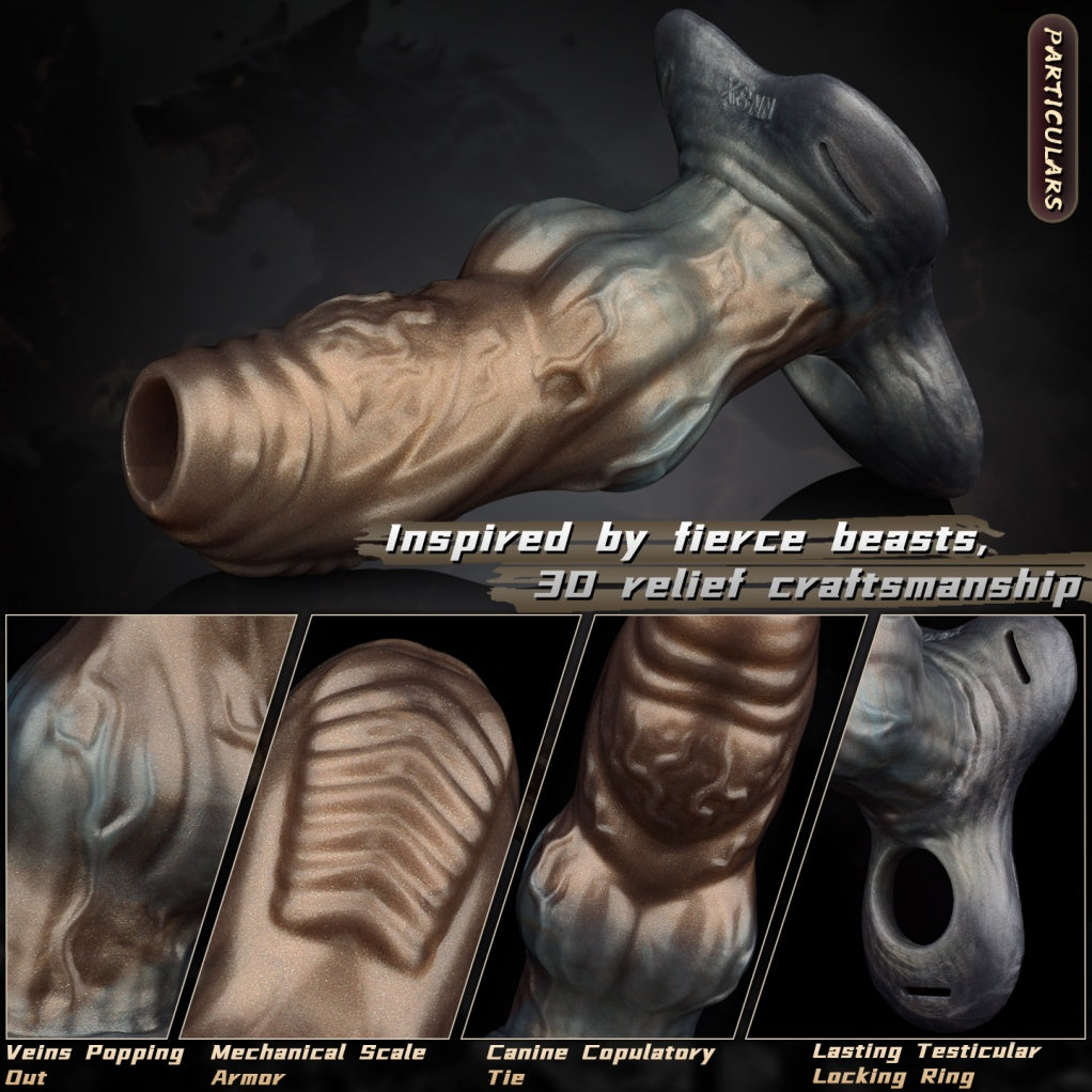 Fantasy Penis Sleeve Male Strap-on Leather Harness Pant - Wearable Mens Cock Extender