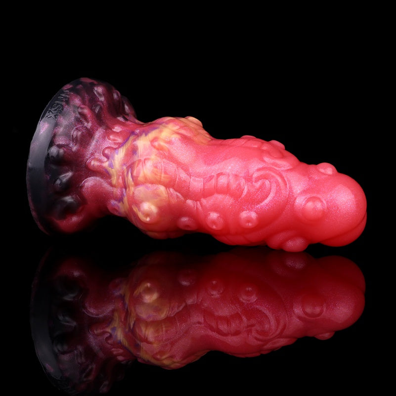 Tentacle Monster Dildo Butt Plug – Blood-Red Platinum Silicone Octopus Fantasy Anal Toy | Domlust