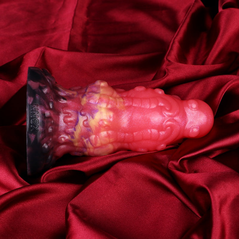Tentacle Monster Dildo Butt Plug – Blood-Red Platinum Silicone Octopus Fantasy Anal Toy | Domlust