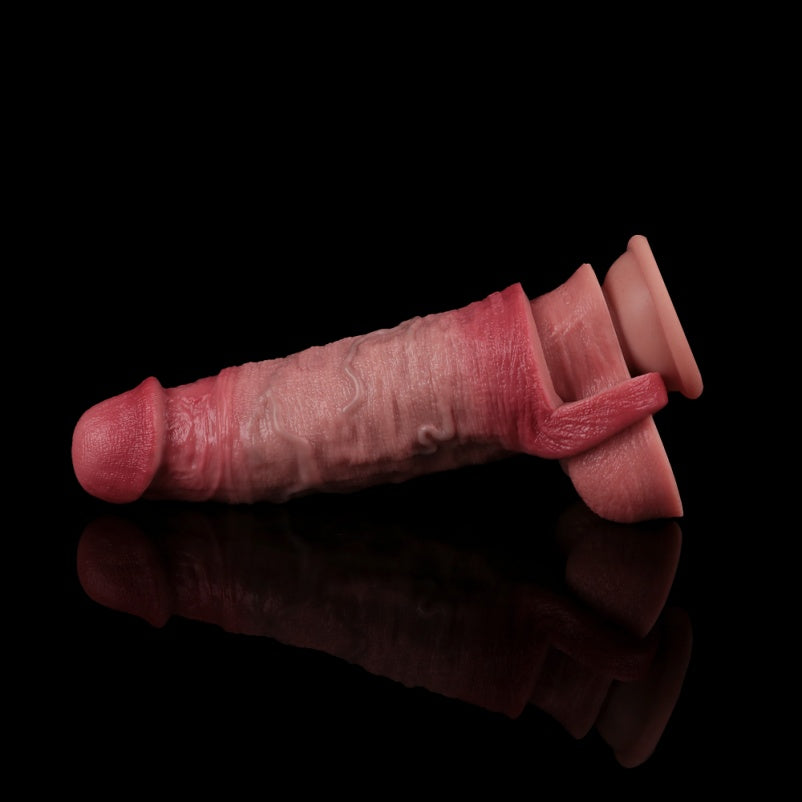 Men Penis Extension Realistic Penis Sleeve – Solution for Erectile Dysfunction and Stimulation