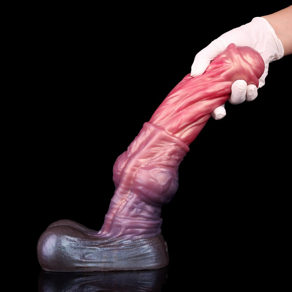 Muscle Horse Dildo with Knot | Dual-Layer Platinum Silicone | Domlust