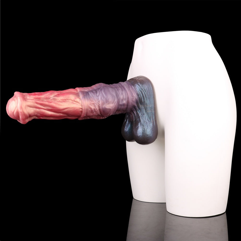 Muscle Horse Dildo with Knot | Dual-Layer Platinum Silicone | Domlust