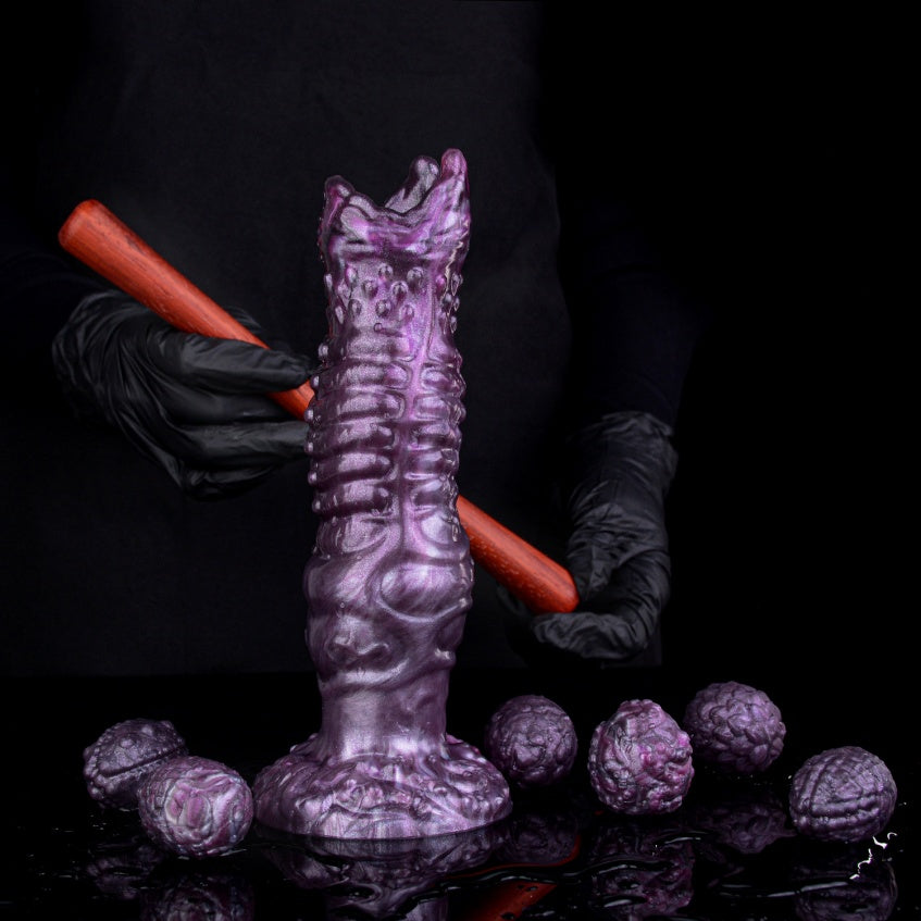 Ovipositor Dildo Purple – Fantasy Egg-Laying Creature Silicone Monster Sex Toy | Domlust