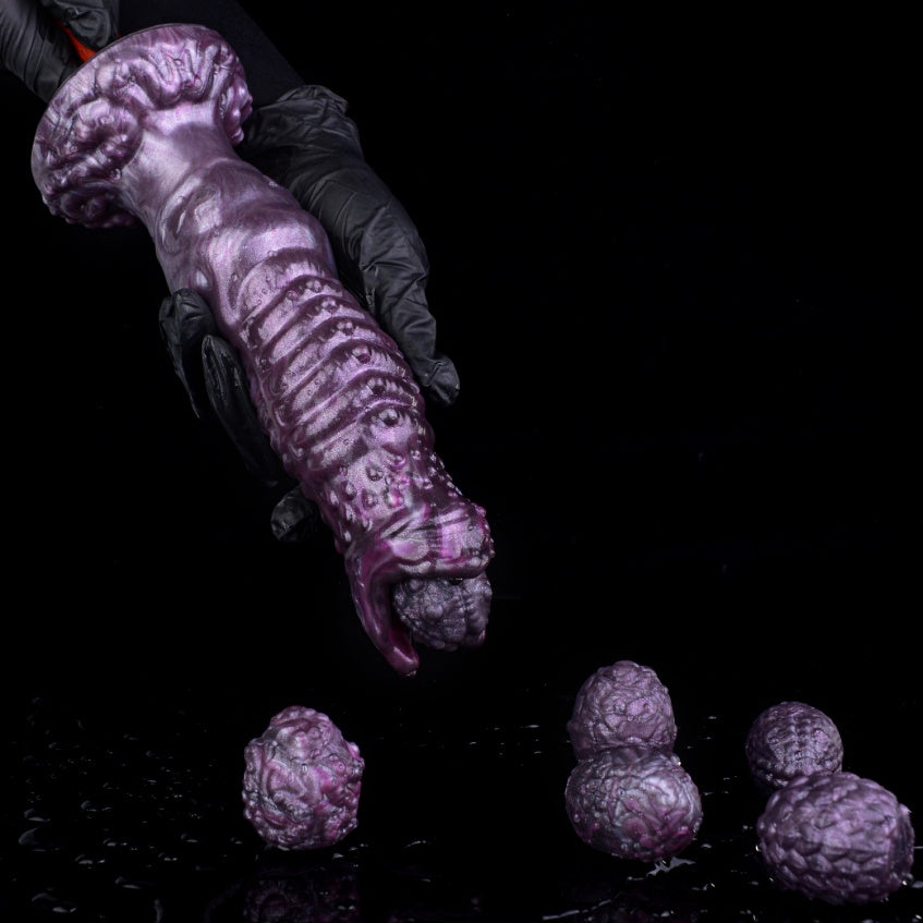 Ovipositor Dildo Purple – Fantasy Egg-Laying Creature Silicone Monster Sex Toy | Domlust