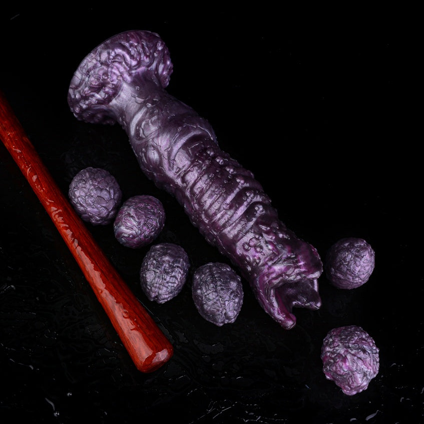 Ovipositor Dildo Purple – Fantasy Egg-Laying Creature Silicone Monster Sex Toy | Domlust