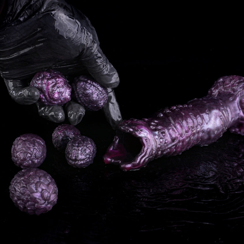 Ovipositor Dildo Purple – Fantasy Egg-Laying Creature Silicone Monster Sex Toy | Domlust