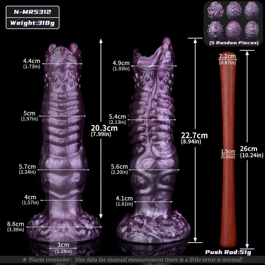 Ovipositor Dildo Purple – Fantasy Egg-Laying Creature Silicone Monster Sex Toy | Domlust