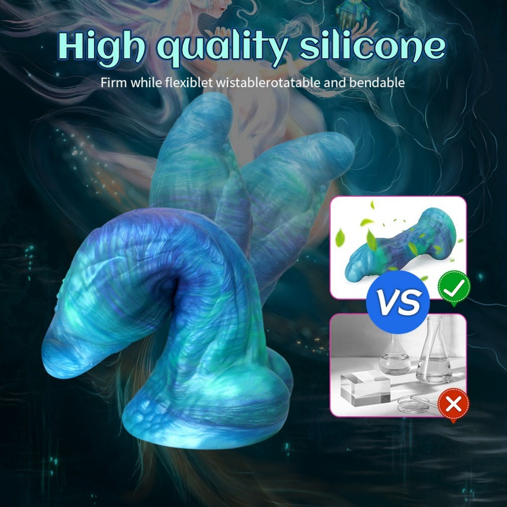 Dragon Dildo Blue Fantasy – Monster Fisting Silicone Dildo S/M/L | Domlust