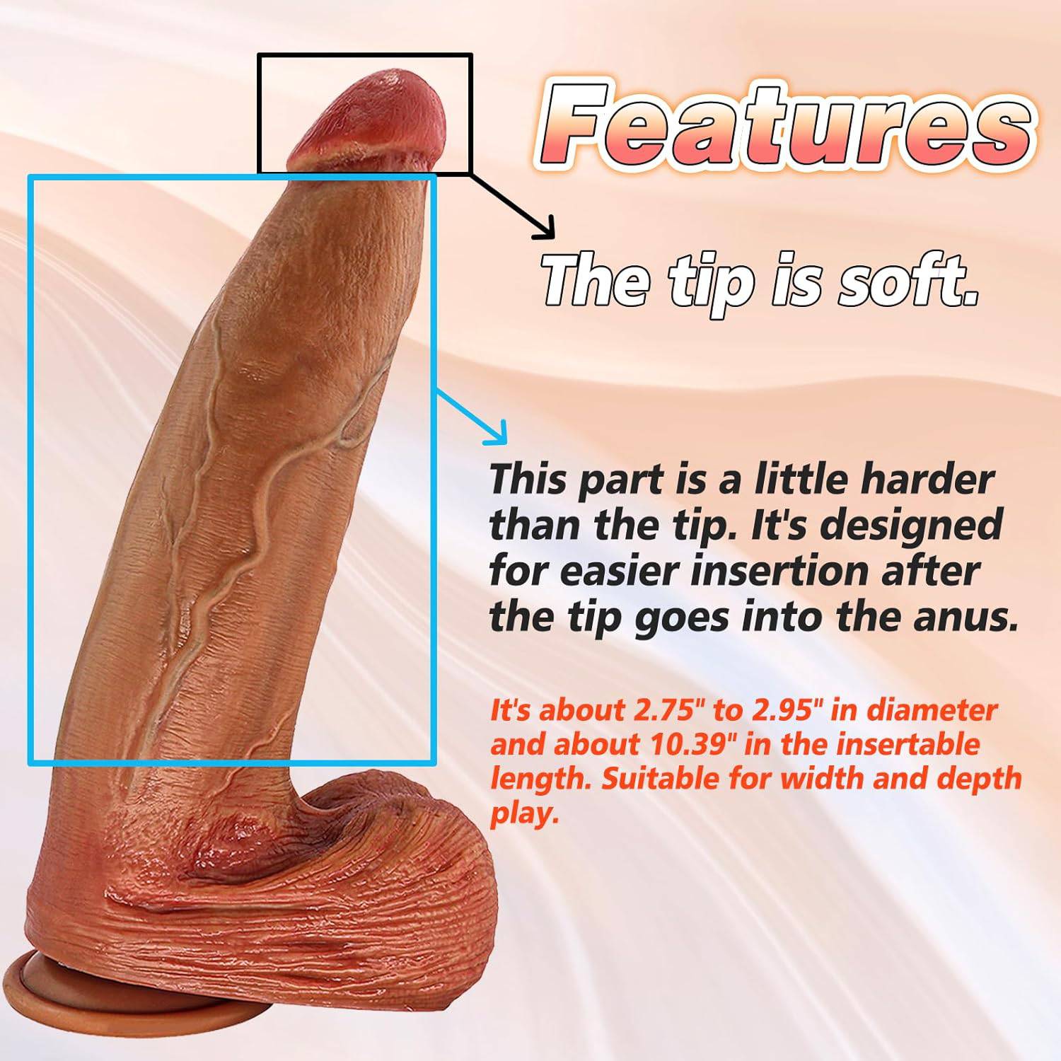 Gold Digger 12 Inch Extra Long Thick Realistic Dildo - Tarisss Sex Toy Store