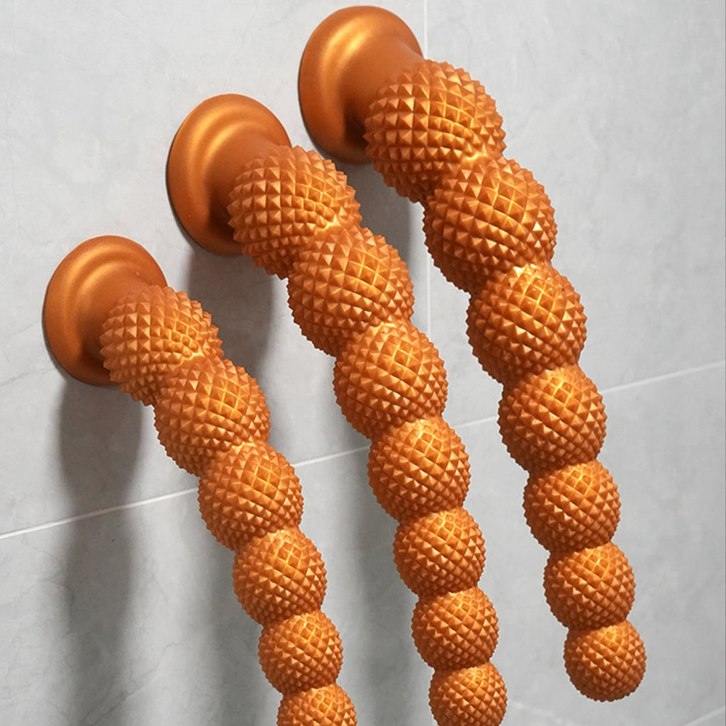 Gold Spiked Bead Anal Plug Extra Thick Textured Butt Plug Dildo - Tarisss Sex Toy Store