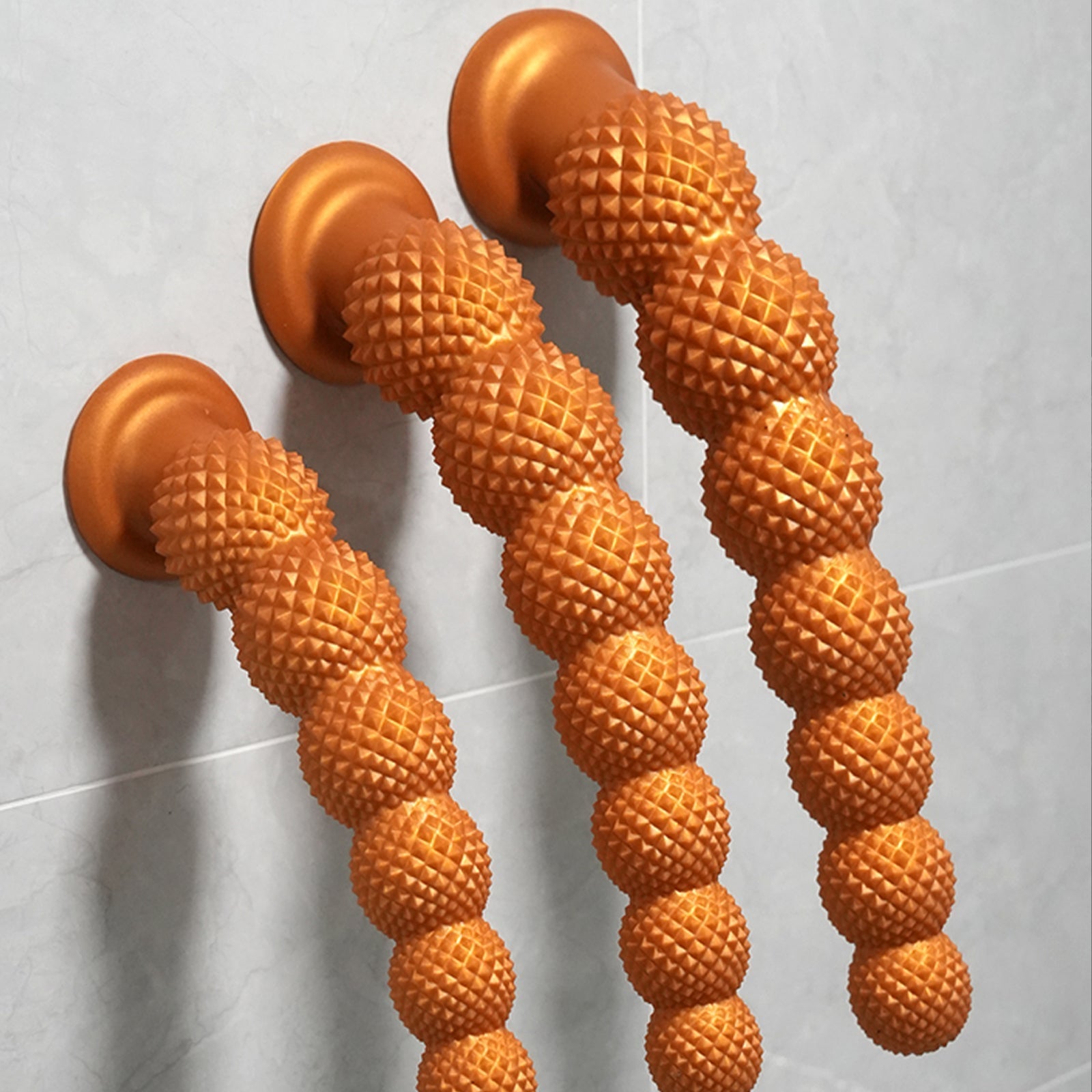 Gold Spiked Bead Anal Plug Extra Thick Textured Butt Plug Dildo - Tarisss Sex Toy Store