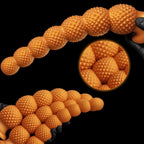 Gold Spiked Bead Anal Plug Extra Thick Textured Butt Plug Dildo - Tarisss Sex Toy Store