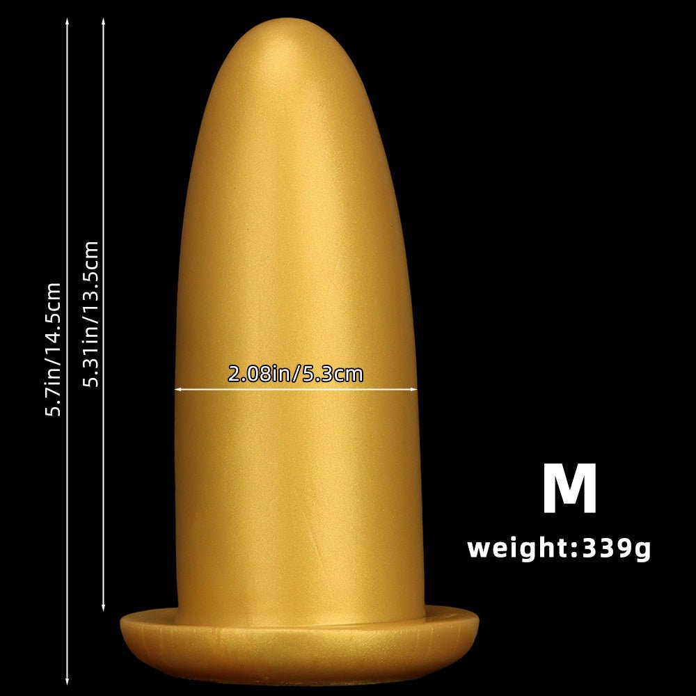 Gold Titan Anal Dildo Plug – 4 Sizes (S - XL) - Tarisss Sex Toy Store