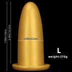 Gold Titan Anal Dildo Plug – 4 Sizes (S - XL) - Tarisss Sex Toy Store