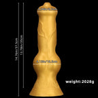 Gold Titan Huge Realistic Dildo – 14.76” / 37.5cm Giant Silicone with Suction Base - Tarisss Sex Toy Store
