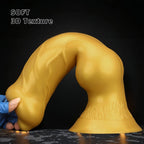Gold Titan Huge Realistic Dildo – 14.76” / 37.5cm Giant Silicone with Suction Base - Tarisss Sex Toy Store