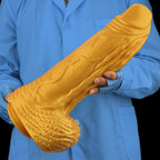 Gold Titan XL Realistic Dildo – 15.3” Silicone Giant with Suction Base - Tarisss Sex Toy Store