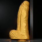 Gold Titan XL Realistic Dildo – 15.3” Silicone Giant with Suction Base - Tarisss Sex Toy Store