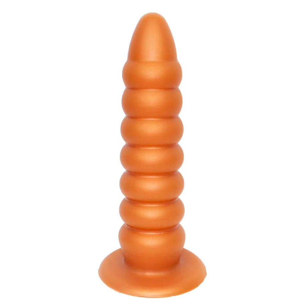 Huge Anal Dildo Butt Plug - Big Threads Silicone Dildos Suction Cup Hands Free Play