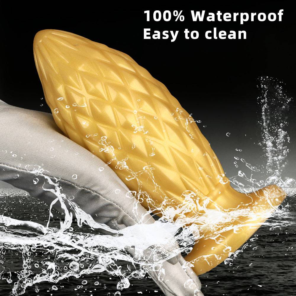 Golden Outlet 7 Inch Thick Silicone Butt Plug - Tarisss Sex Toy Store