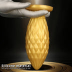Golden Outlet 7 Inch Thick Silicone Butt Plug - Tarisss Sex Toy Store