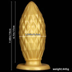 Golden Outlet 7 Inch Thick Silicone Butt Plug - Tarisss Sex Toy Store