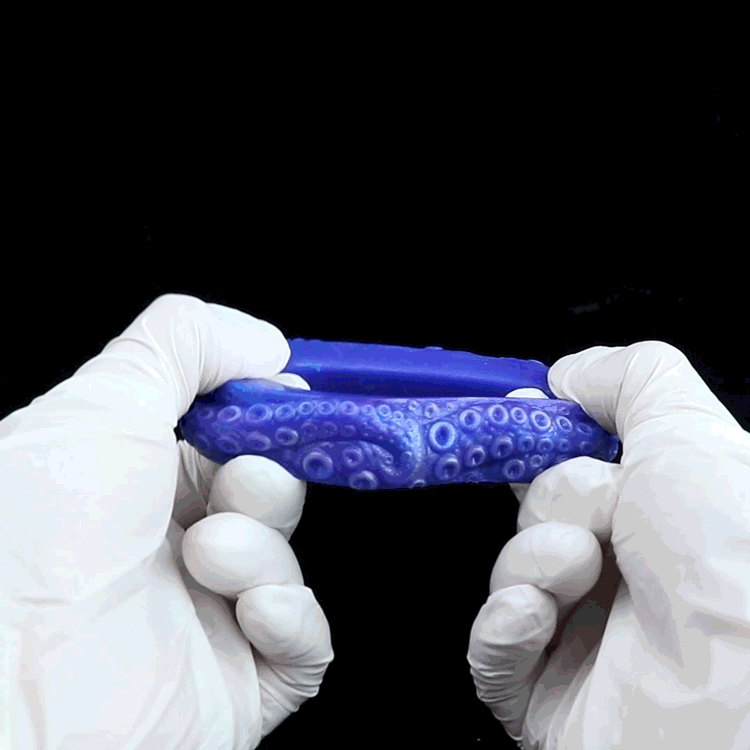 Tentacle Cock Ring Set – Premium Platinum Silicone | 4 Sizes | Deep Blue Dark Series