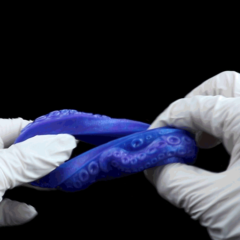 Tentacle Cock Ring Set – Premium Platinum Silicone | 4 Sizes | Deep Blue Dark Series