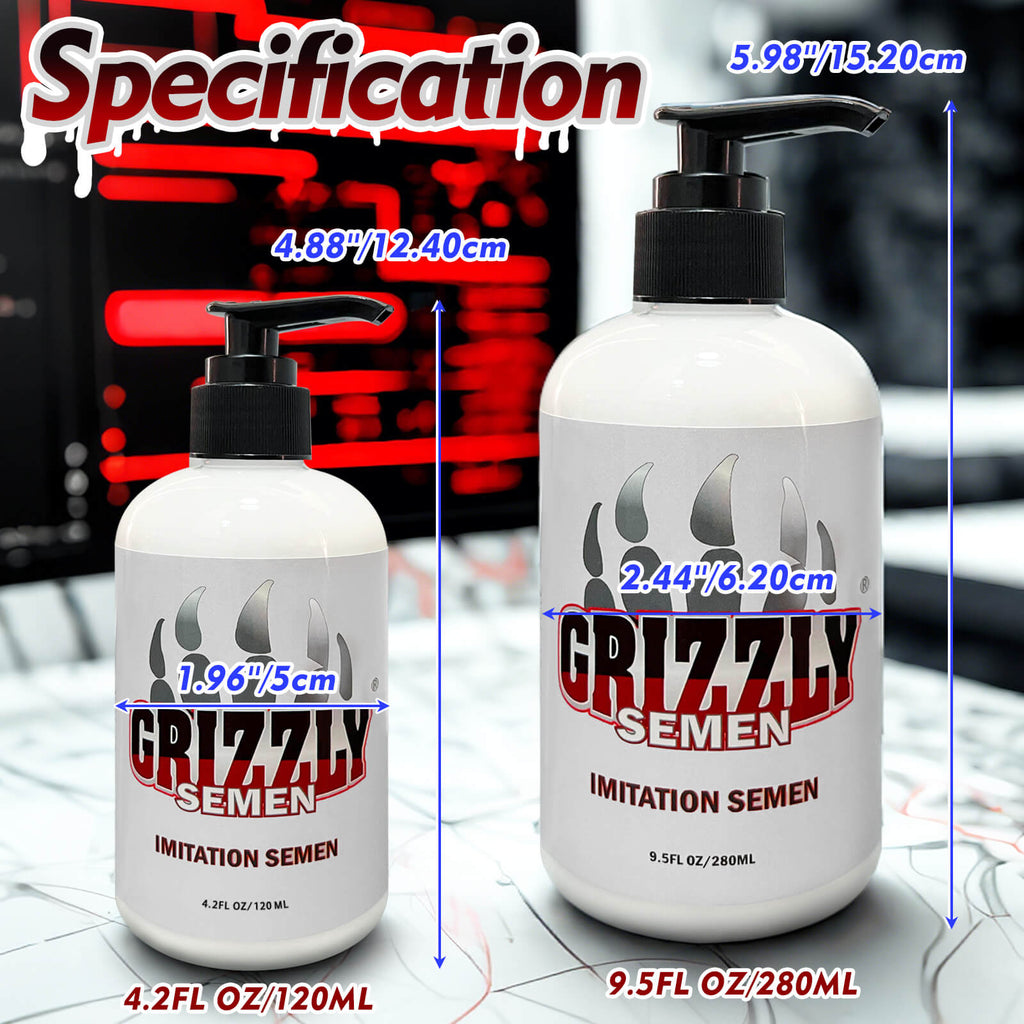 Grizzly Imitation Semen Water Based Lubricant - Tarisss Sex Toy Store