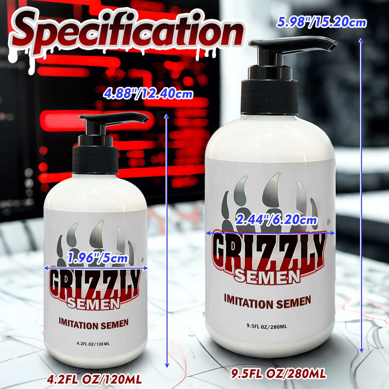 Grizzly Imitation Semen Water Based Lubricant - Tarisss Sex Toy Store
